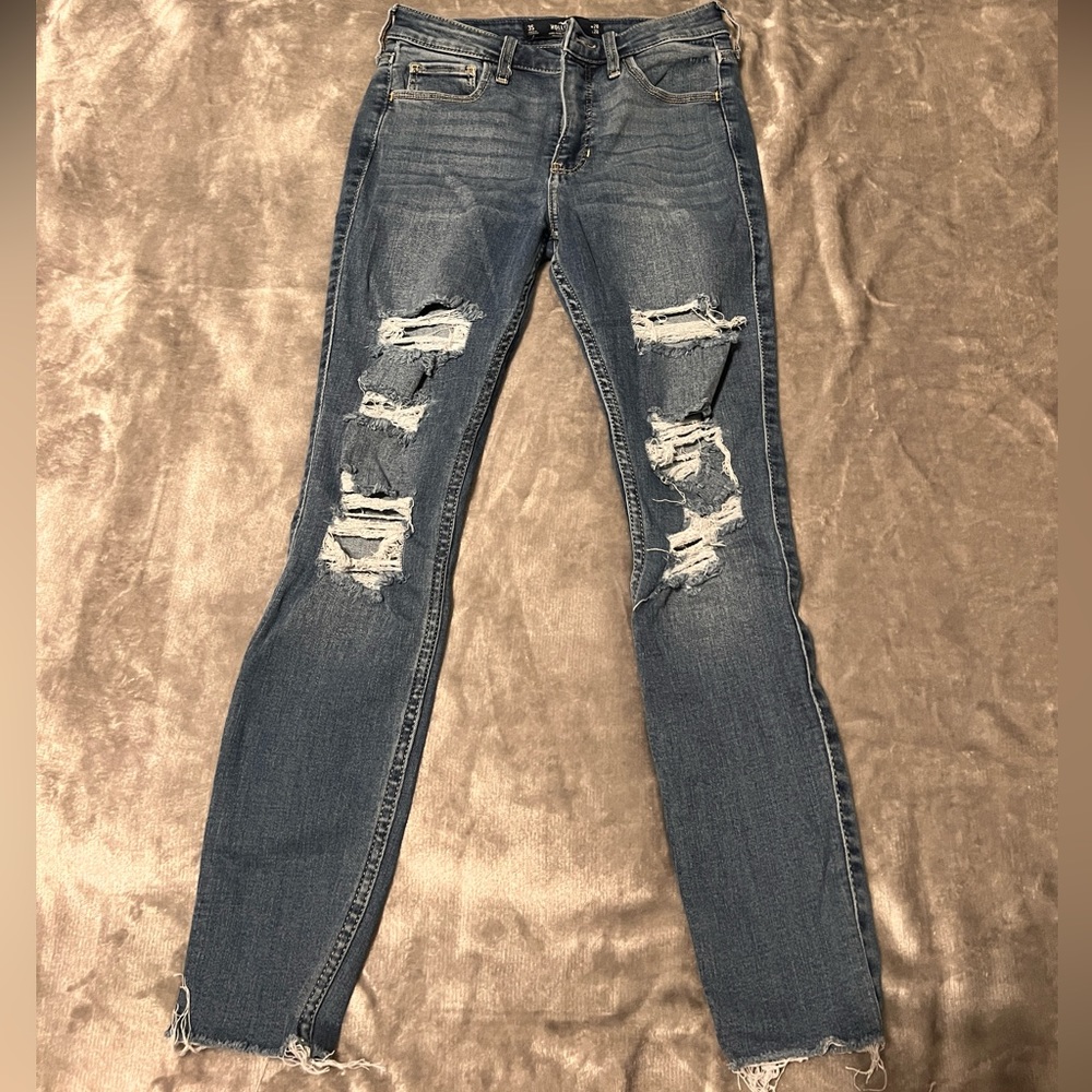 Hollister ripped jeans